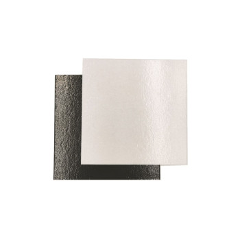 Plaque Carton Blanc/Noir dim. 180x180 mm